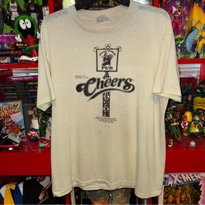 Vintage 80’s Cheers x Boston Bull Finch Pubx single stitch T-shirt